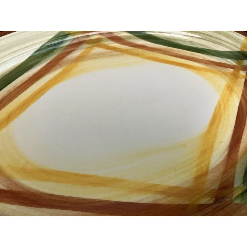 Vintage ‘40s/‘50s Vernon Kilns Vernonware Homespun Plaid 14” Oval Platter